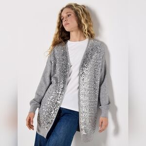 Sequin Spray Cardigan